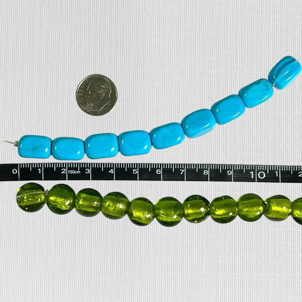 VTG - Now Mixed Lot Beads Gemstone Glass Metal Assortment Colorful Boho Jewelry